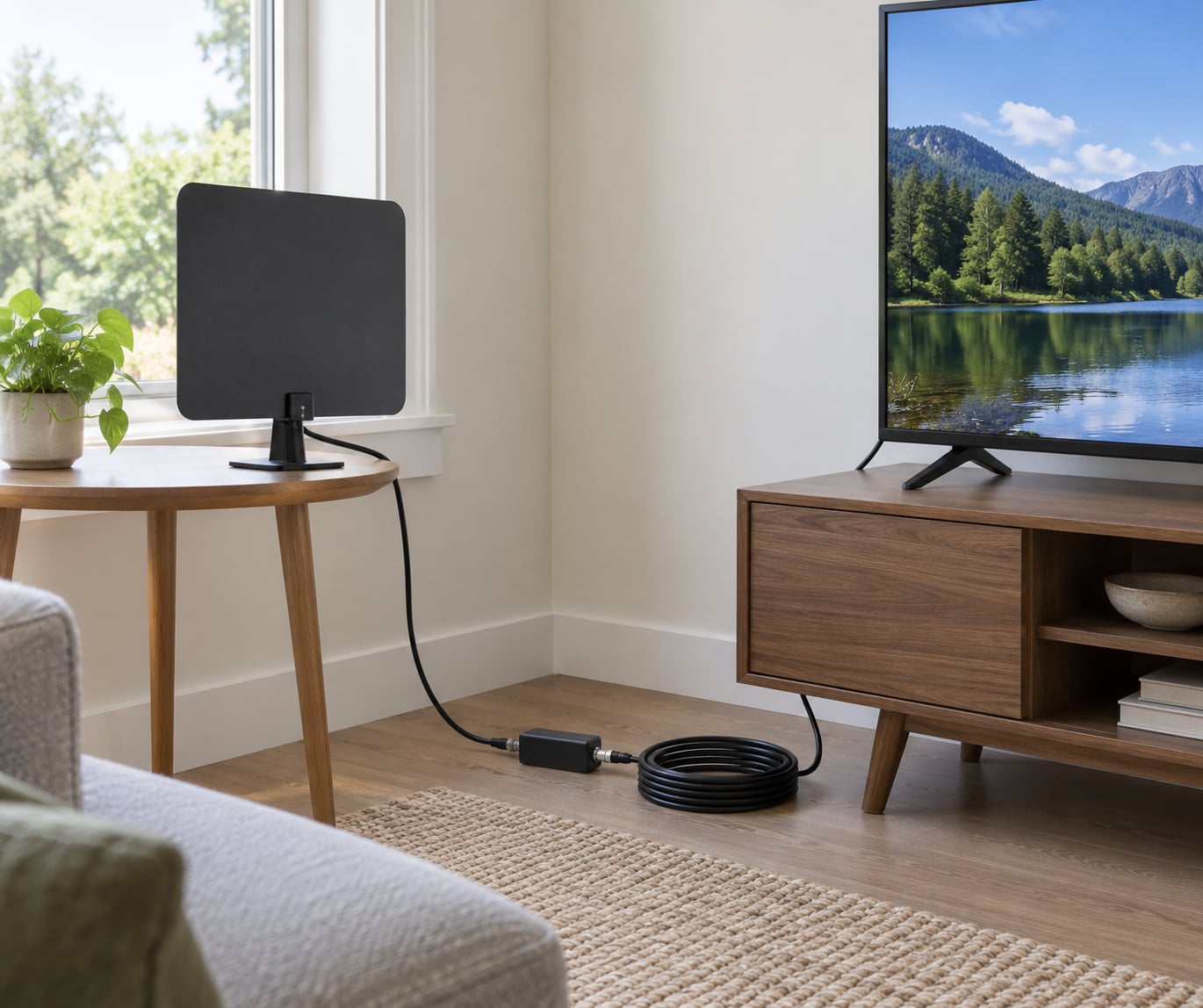 how to set up an antenna for free over the air tv