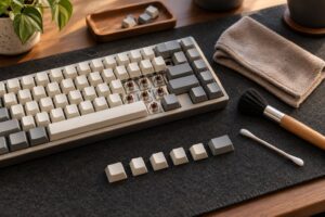 how to clean a mechanical keyboard safely