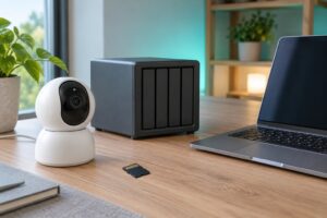 how to set up a home security camera that stores footage locally