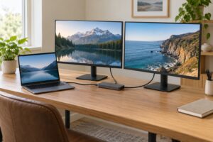 how to set up dual monitors on a laptop