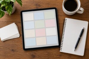how to study with digital flashcards