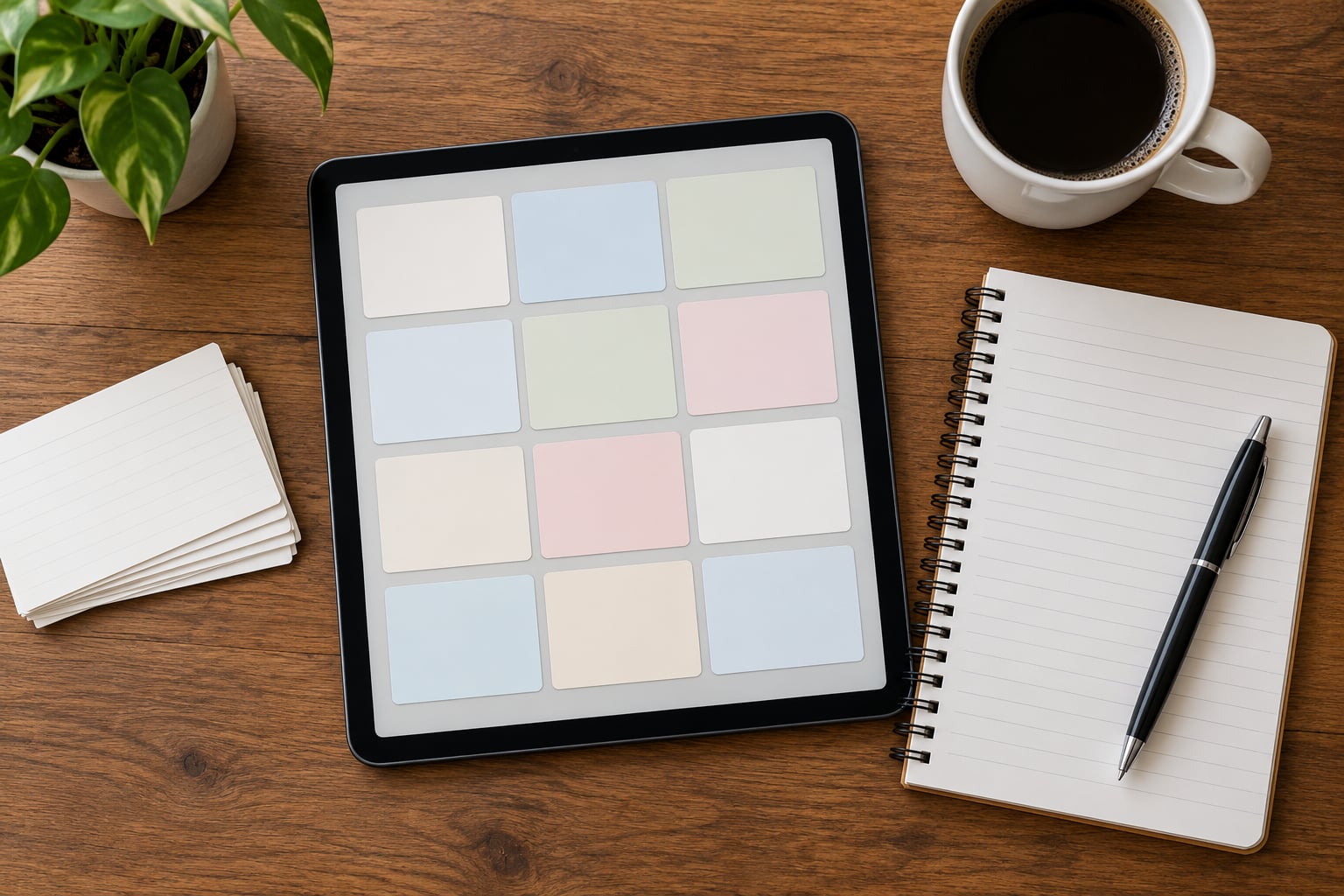 how to study with digital flashcards
