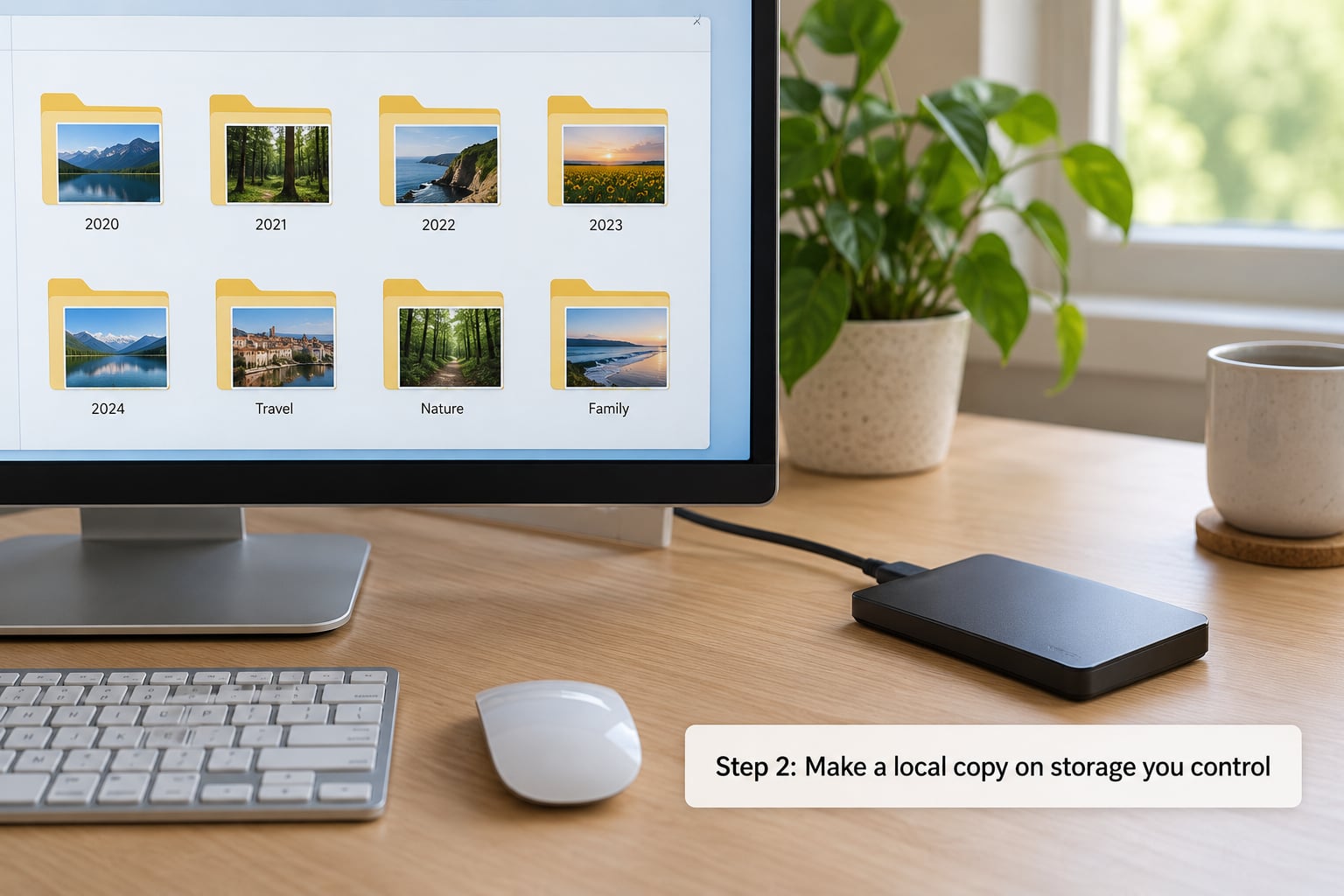 Step 2: Make a local copy on storage you control