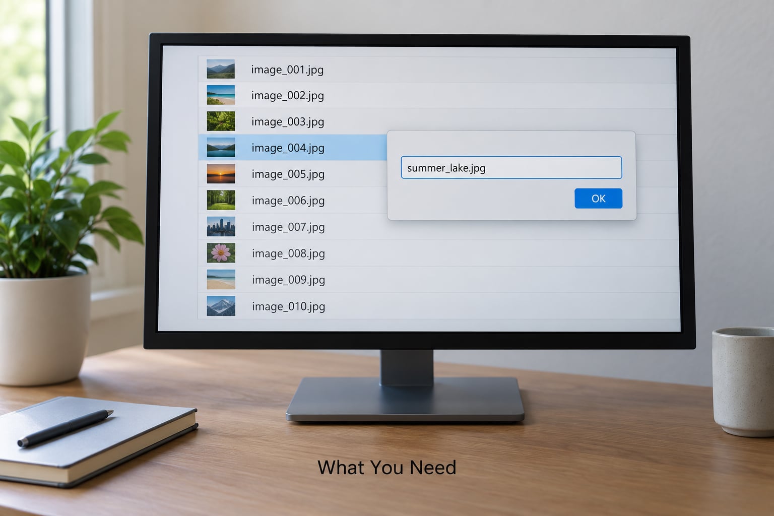 What You Need