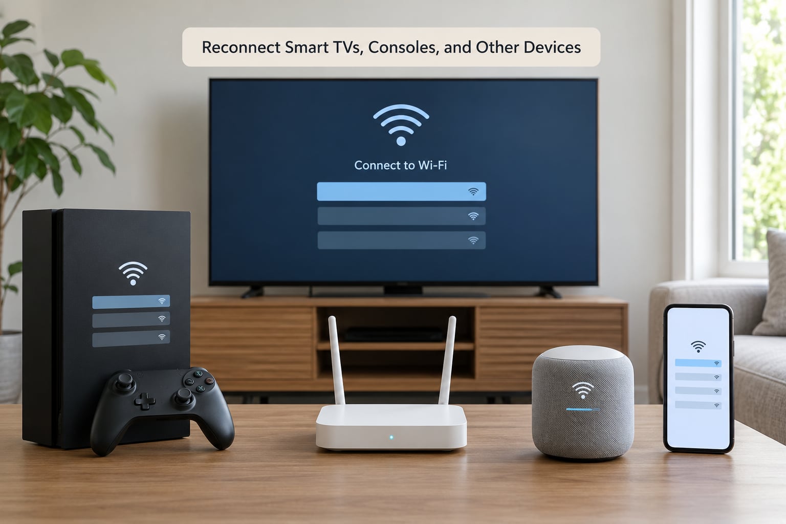 Reconnect Smart TVs, Consoles, and Other Devices