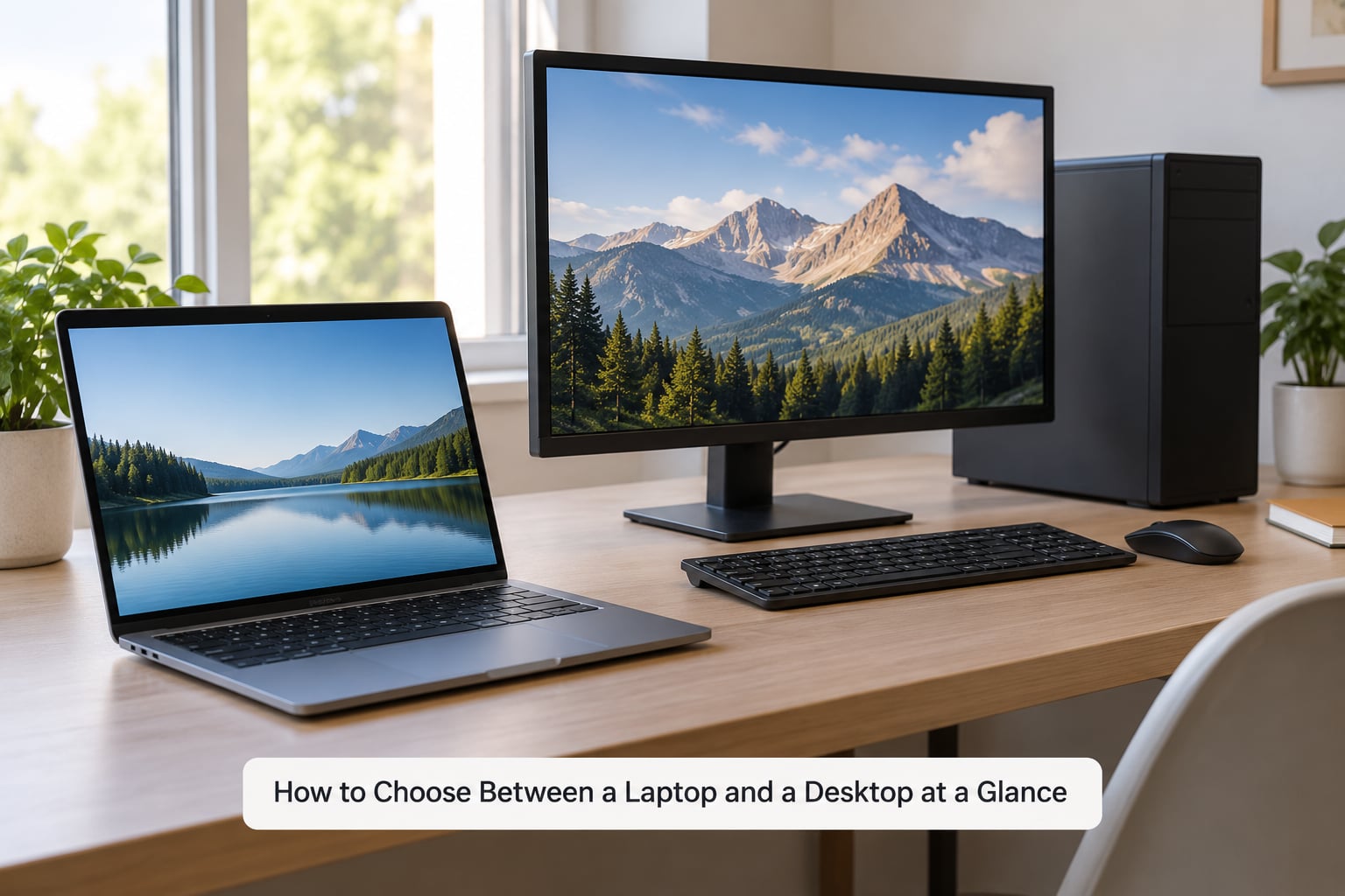 How to Choose Between a Laptop and a Desktop at a Glance