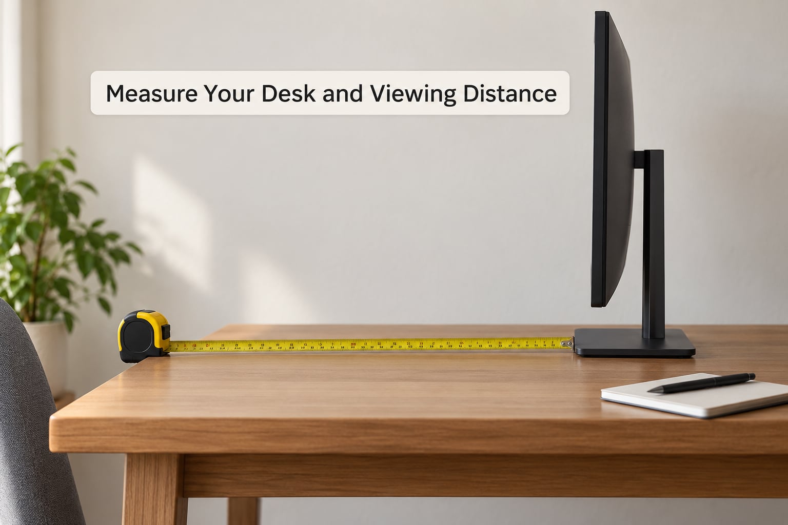Measure Your Desk and Viewing Distance