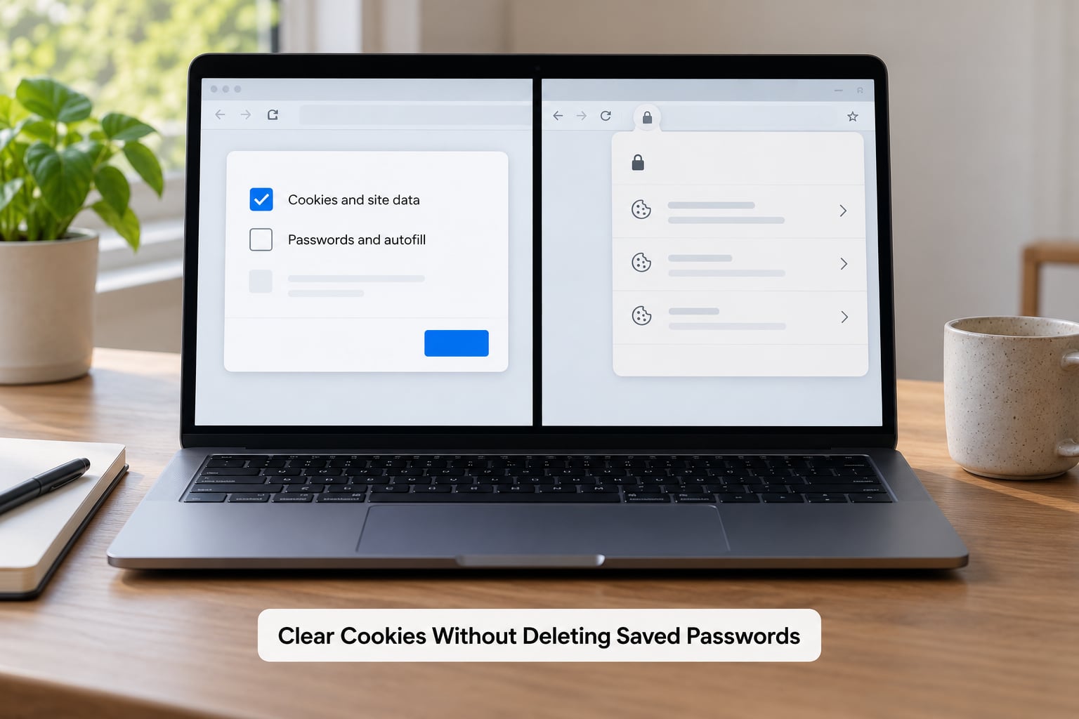 Clear Cookies Without Deleting Saved Passwords