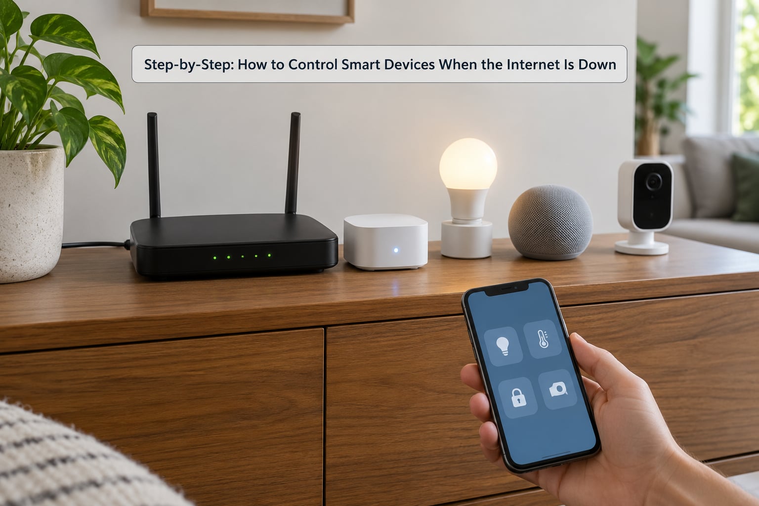 Step-by-Step: How to Control Smart Devices When the Internet Is Down