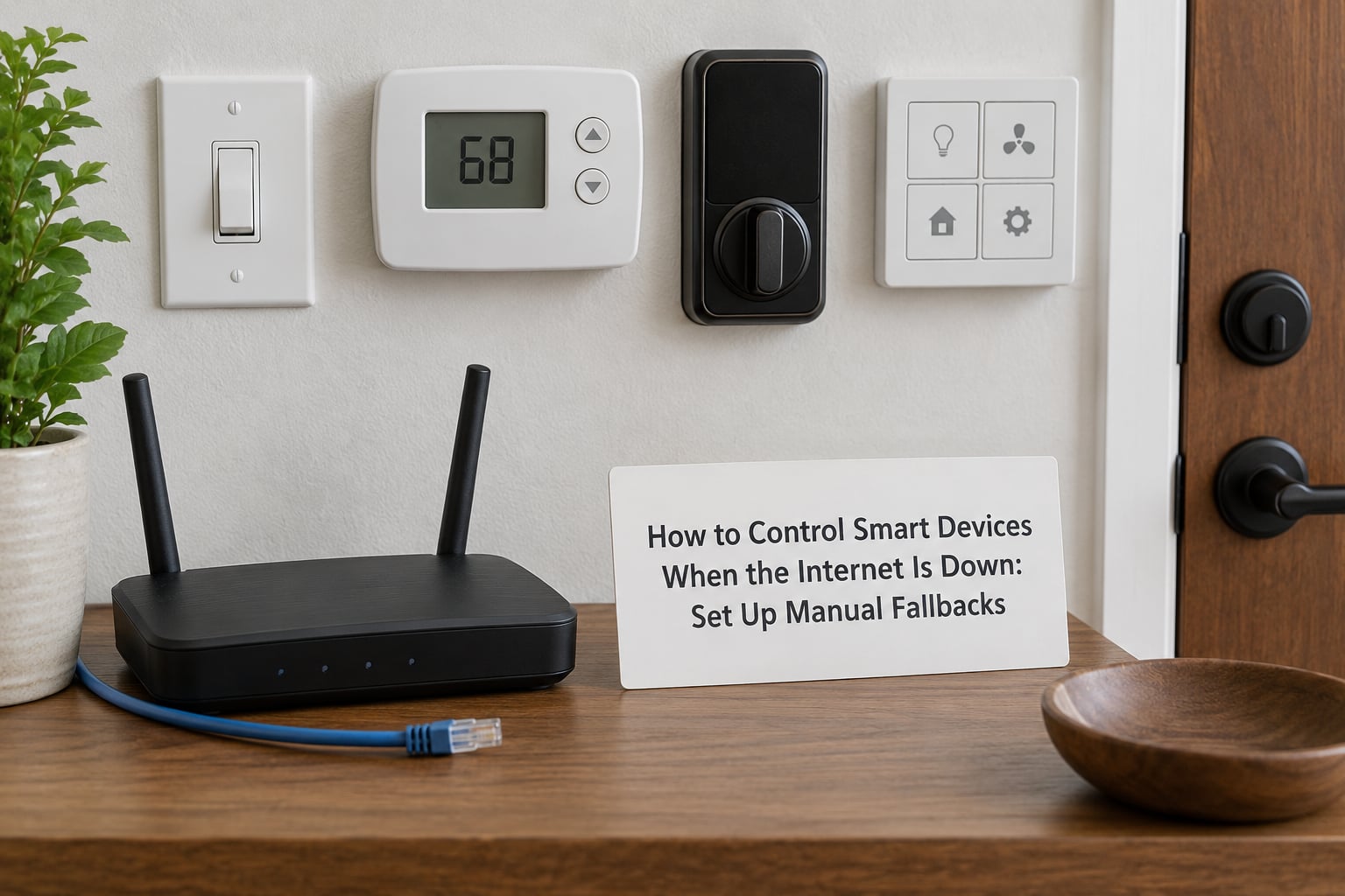 How to Control Smart Devices When the Internet Is Down: Set Up Manual Fallbacks