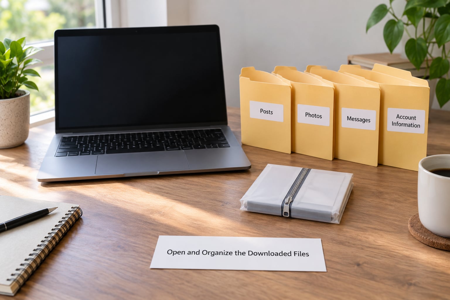 Open and Organize the Downloaded Files