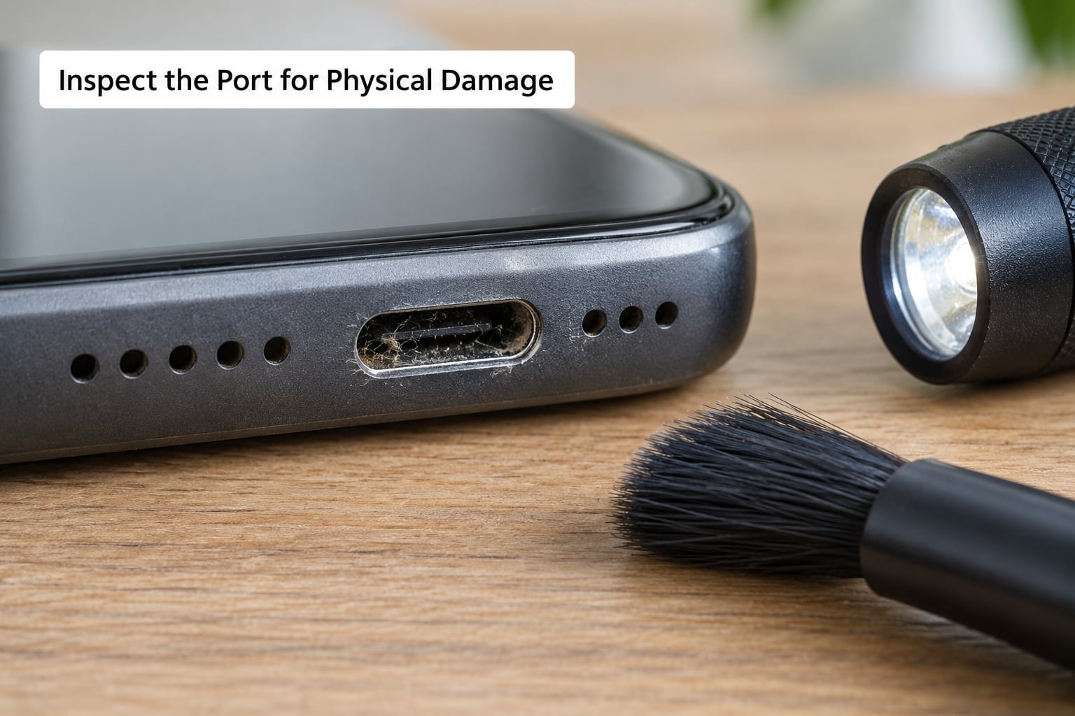 Inspect the Port for Physical Damage