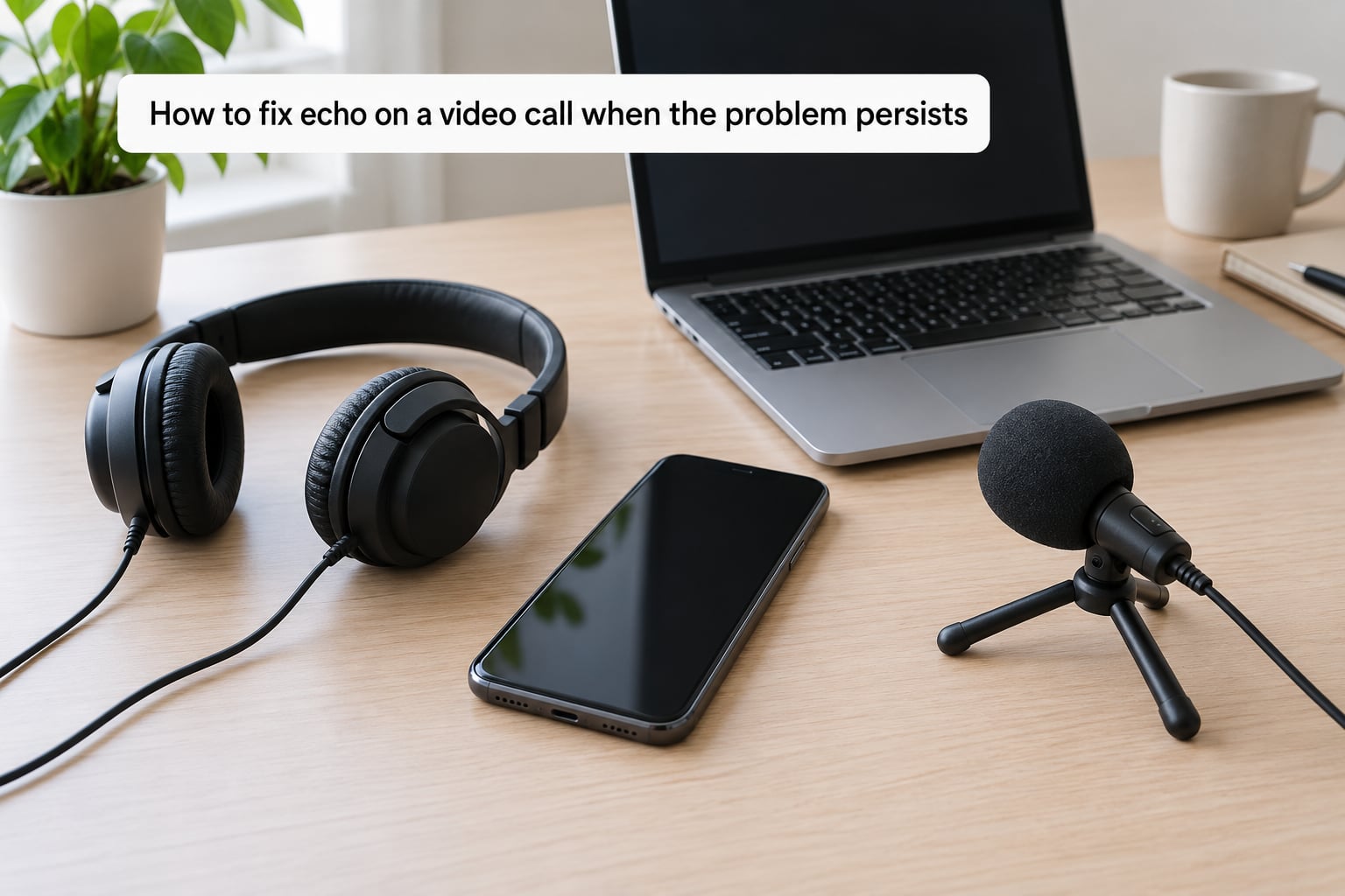 How to fix echo on a video call when the problem persists