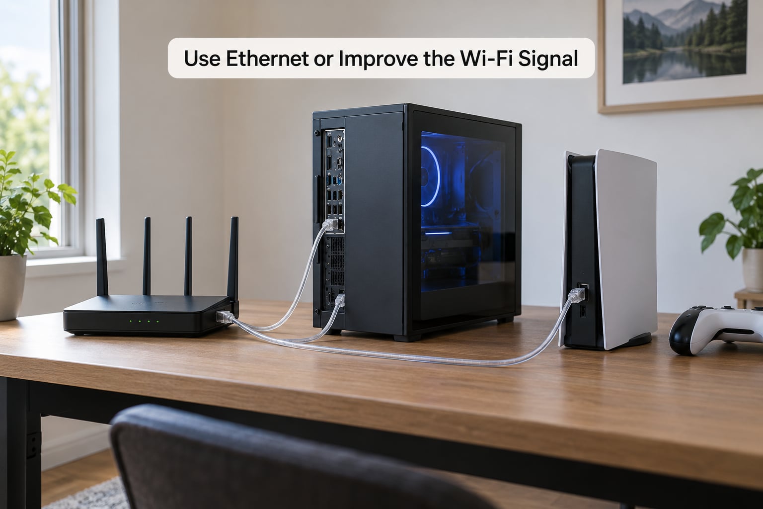 Use Ethernet or Improve the Wi-Fi Signal