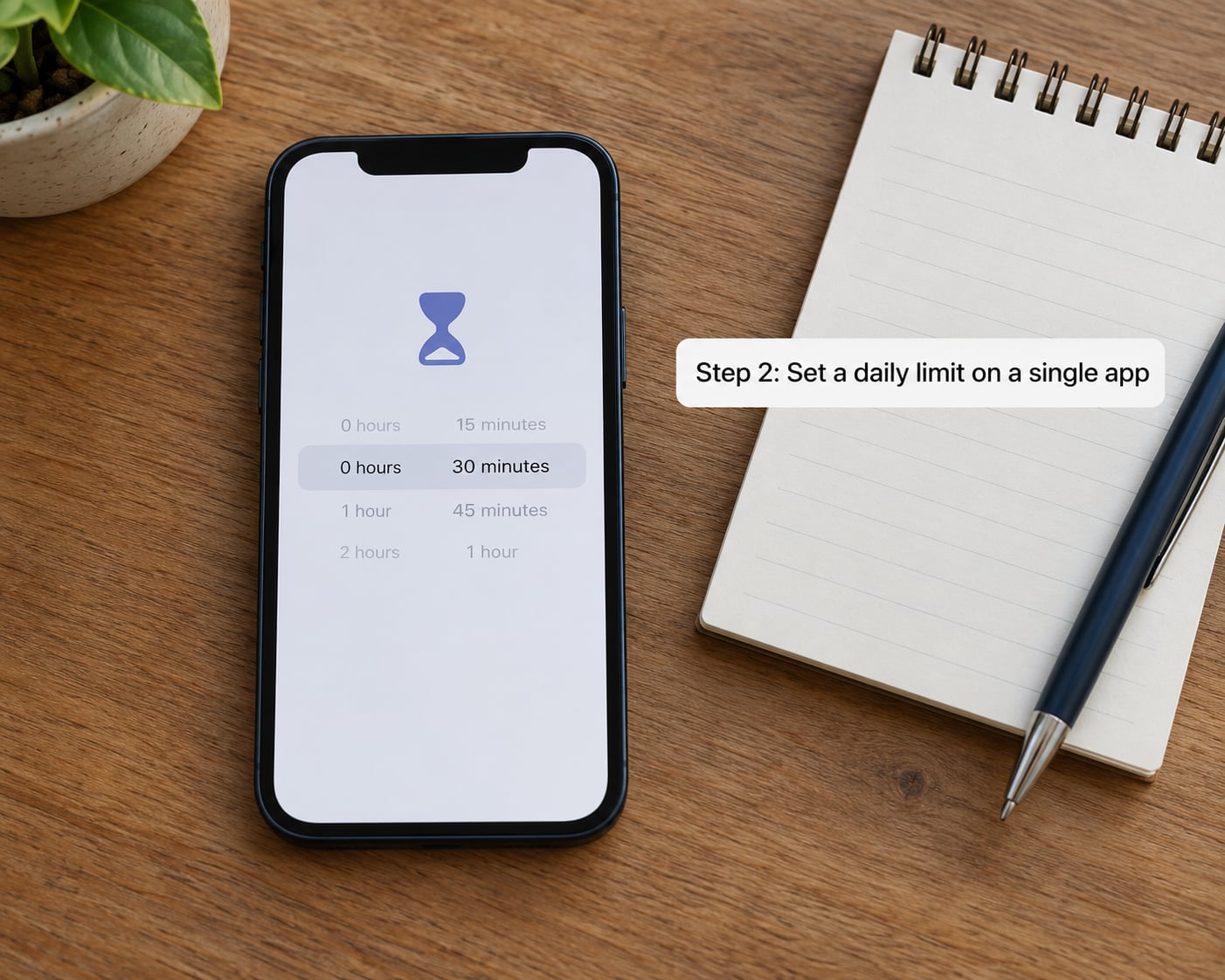 Step 2: Set a daily limit on a single app