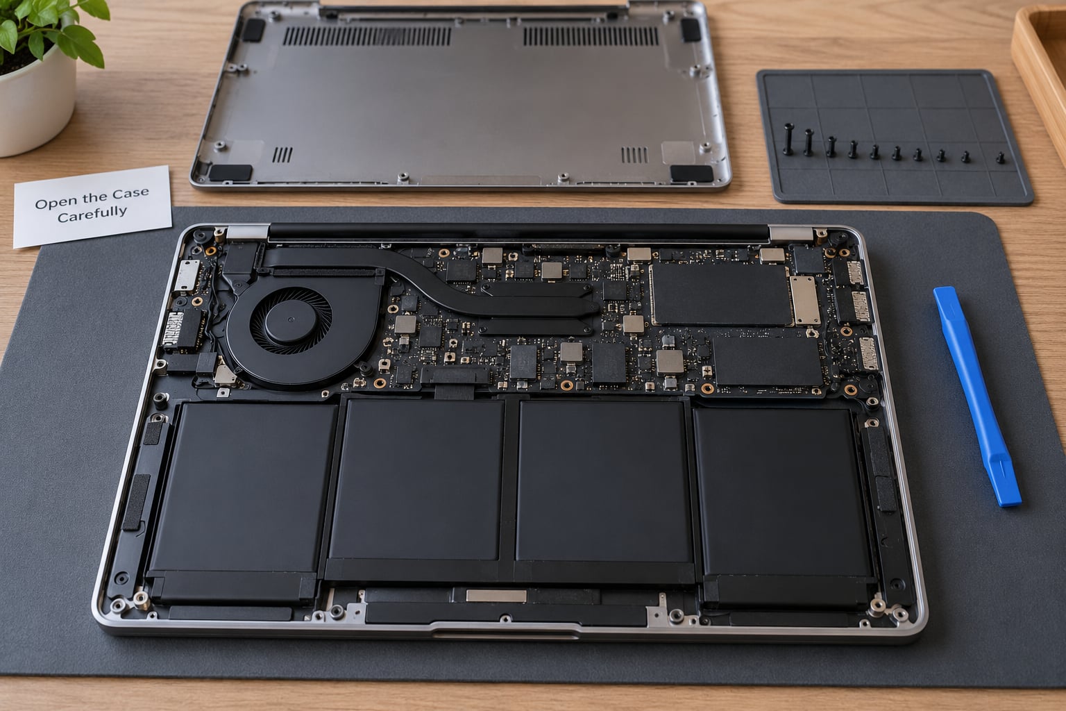 Open the Case Carefully