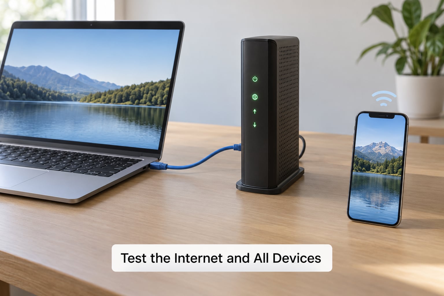 Test the Internet and All Devices