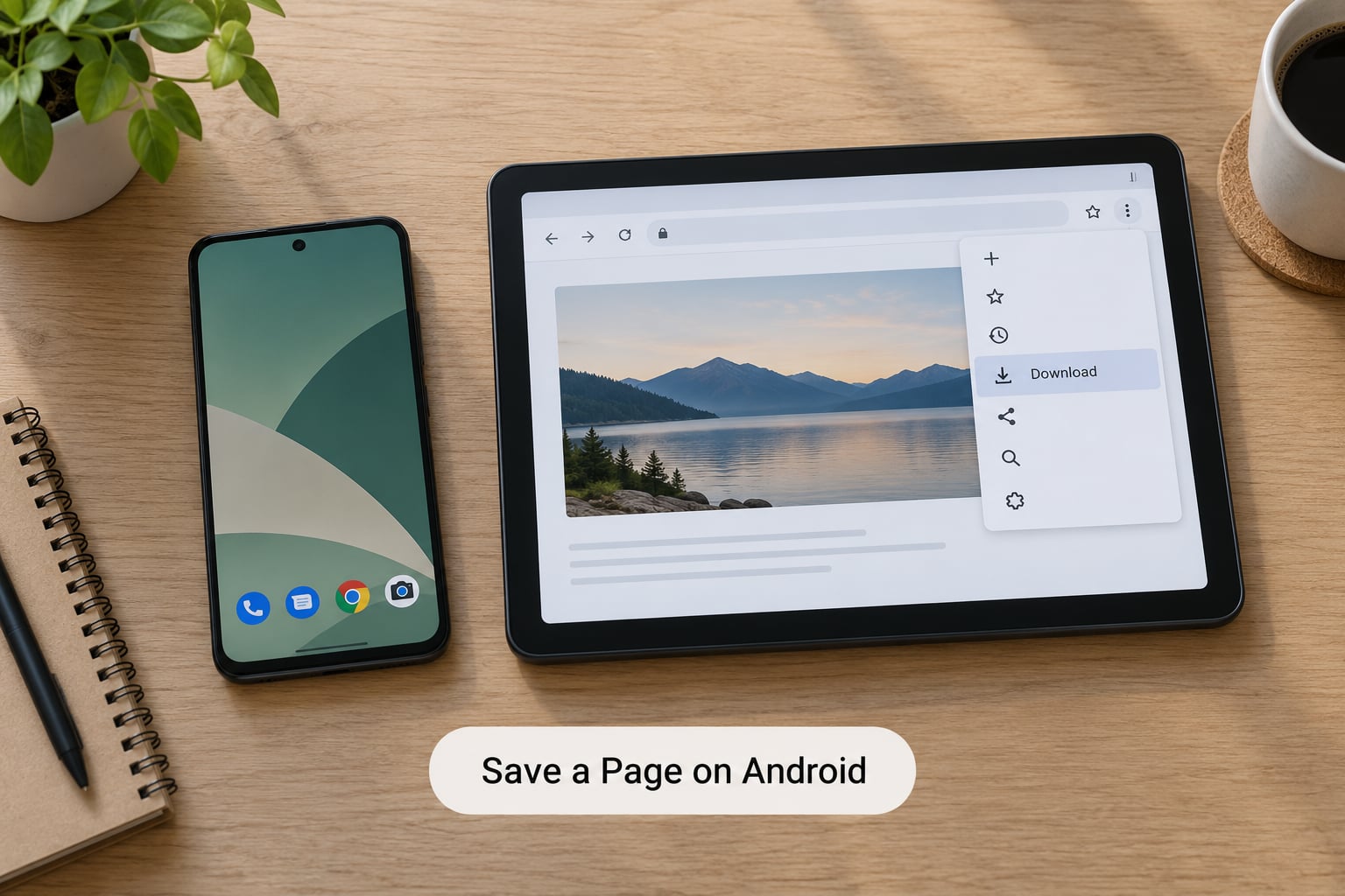 Save a Page on Android