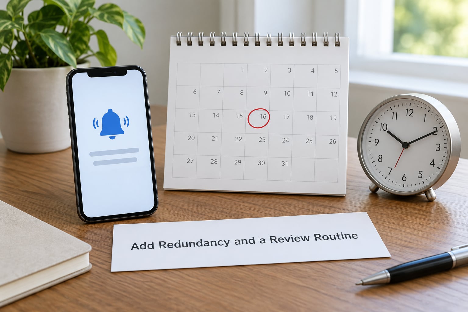 Add Redundancy and a Review Routine
