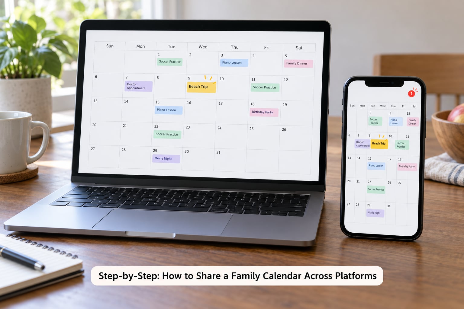 Step-by-Step: How to Share a Family Calendar Across Platforms