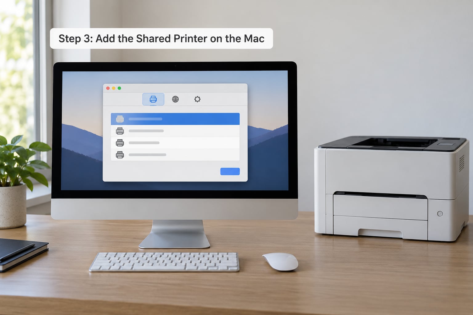 Step 3: Add the Shared Printer on the Mac