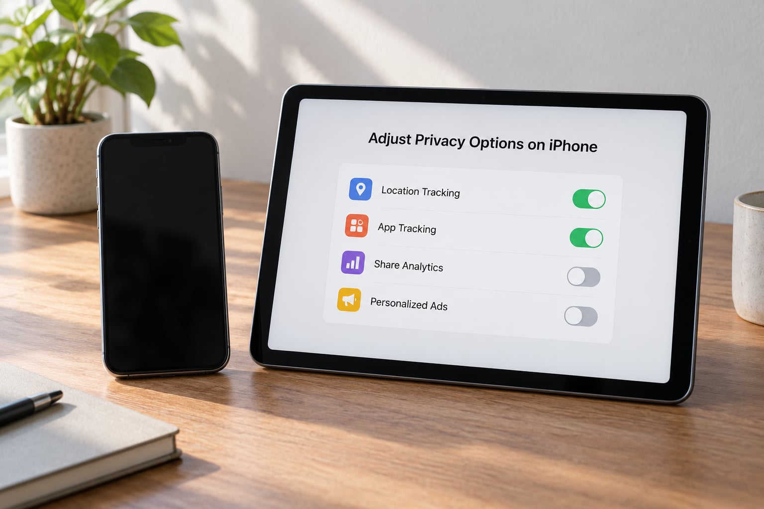 Adjust Privacy Options on iPhone