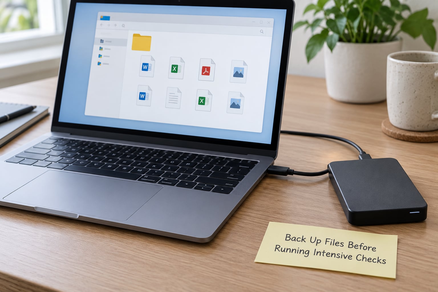 Back Up Files Before Running Intensive Checks