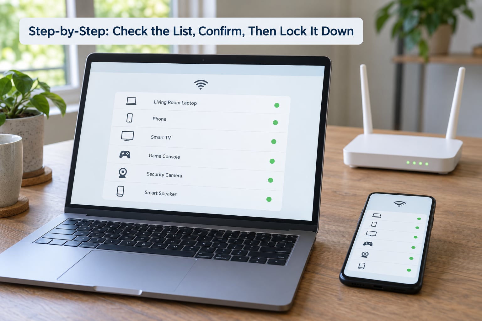 Step-by-Step: Check the List, Confirm, Then Lock It Down