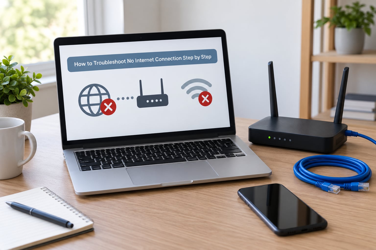 How to Troubleshoot No Internet Connection Step by Step