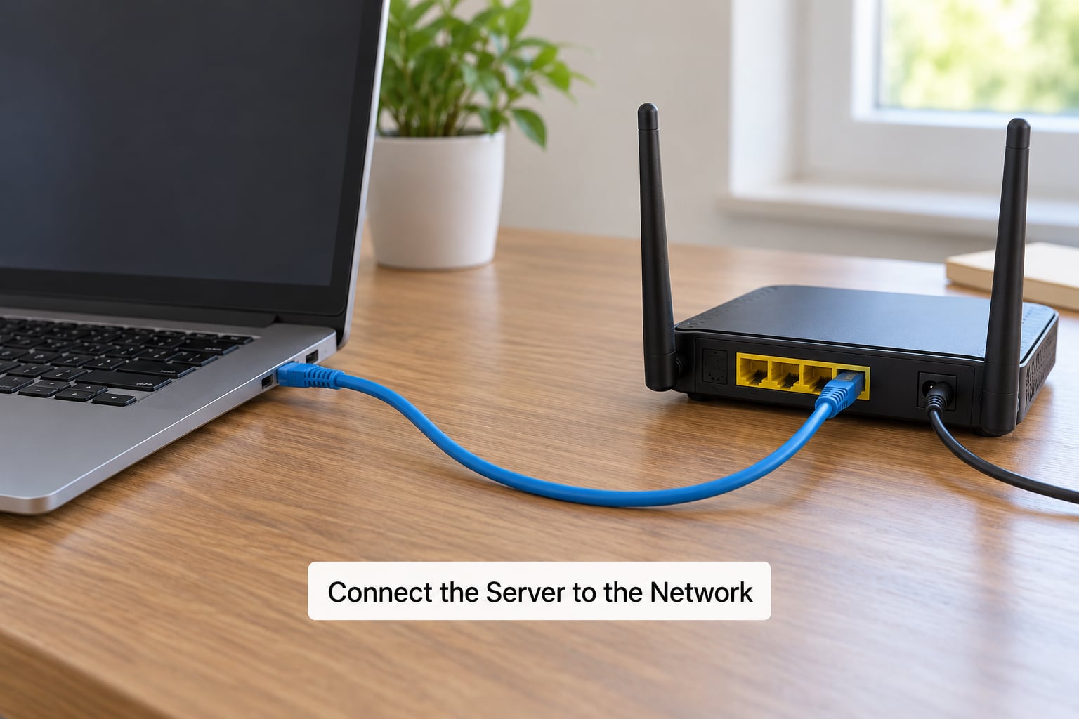 Connect the Server to the Network