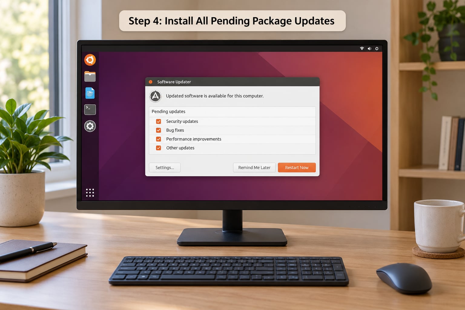 Step 4: Install All Pending Package Updates