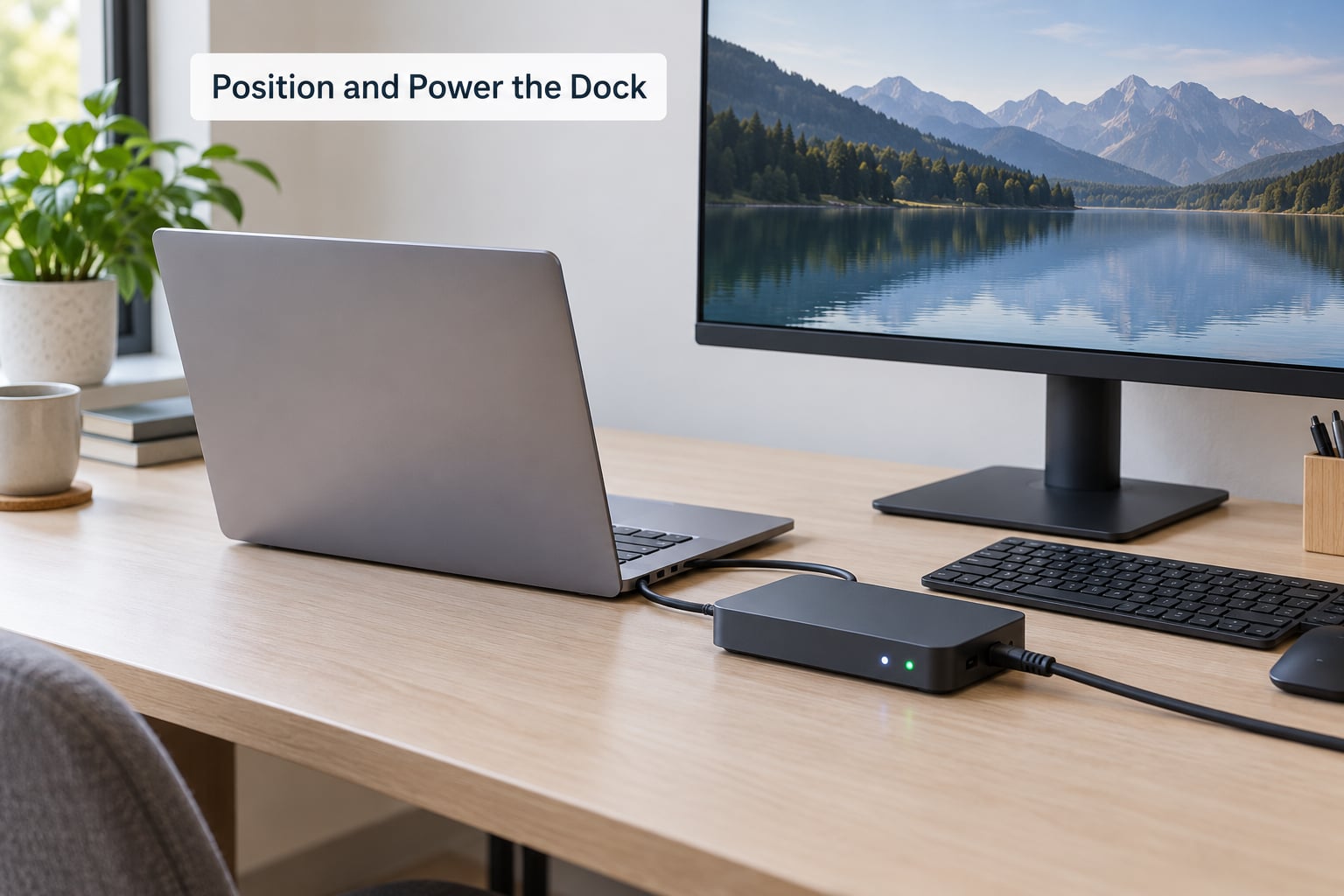 Position and Power the Dock