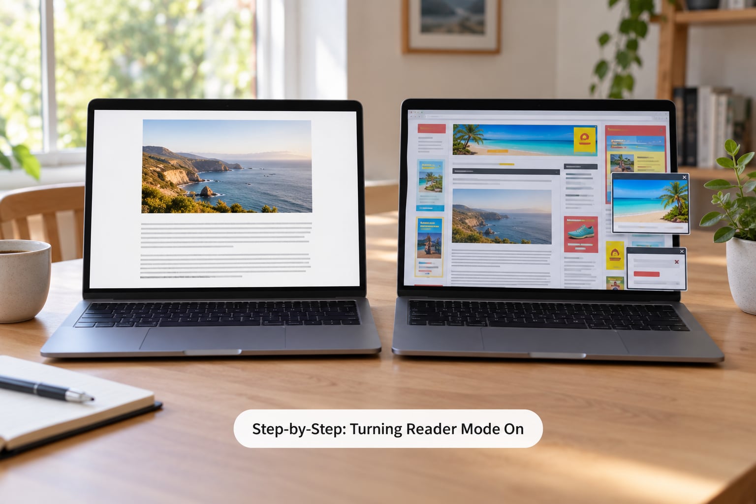 Step-by-Step: Turning Reader Mode On
