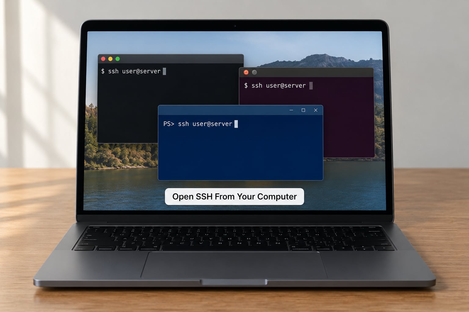 Open SSH From Your Computer