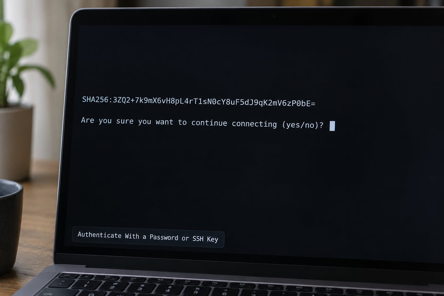 Authenticate With a Password or SSH Key
