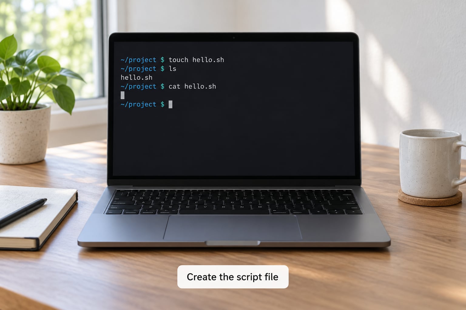 Create the script file
