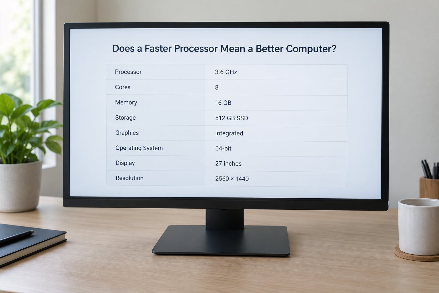 Does a Faster Processor Mean a Better Computer?