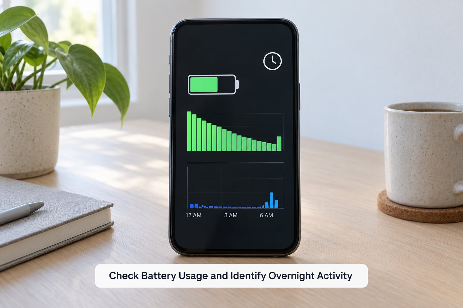 Check Battery Usage and Identify Overnight Activity