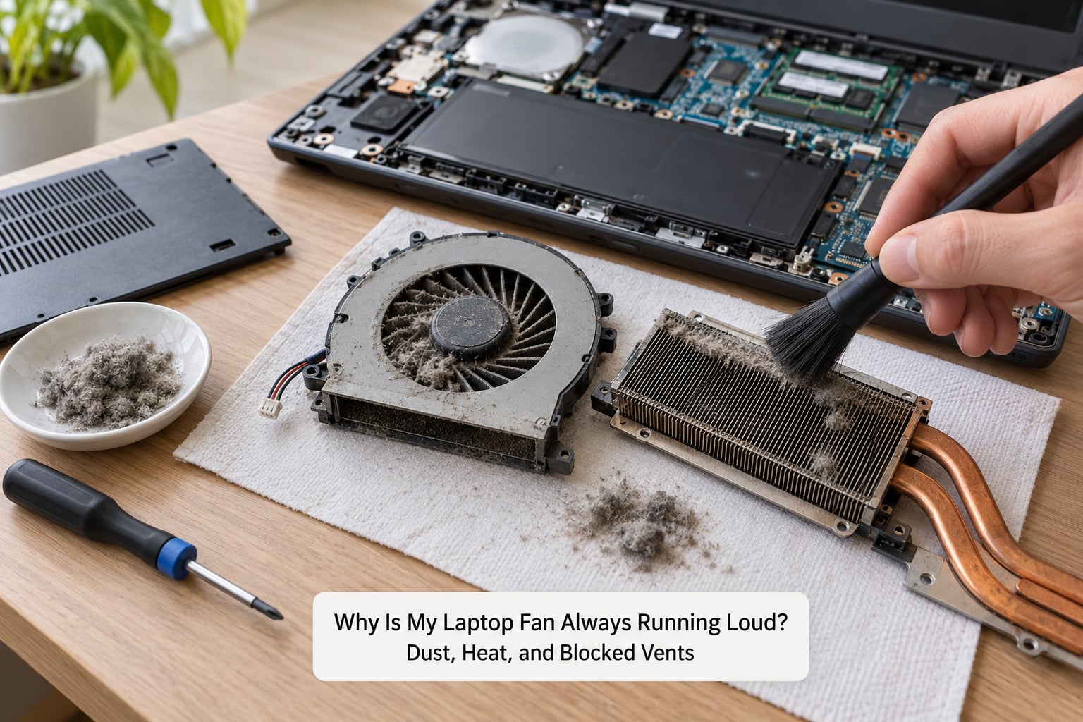 Why Is My Laptop Fan Always Running Loud? Dust, Heat, and Blocked Vents