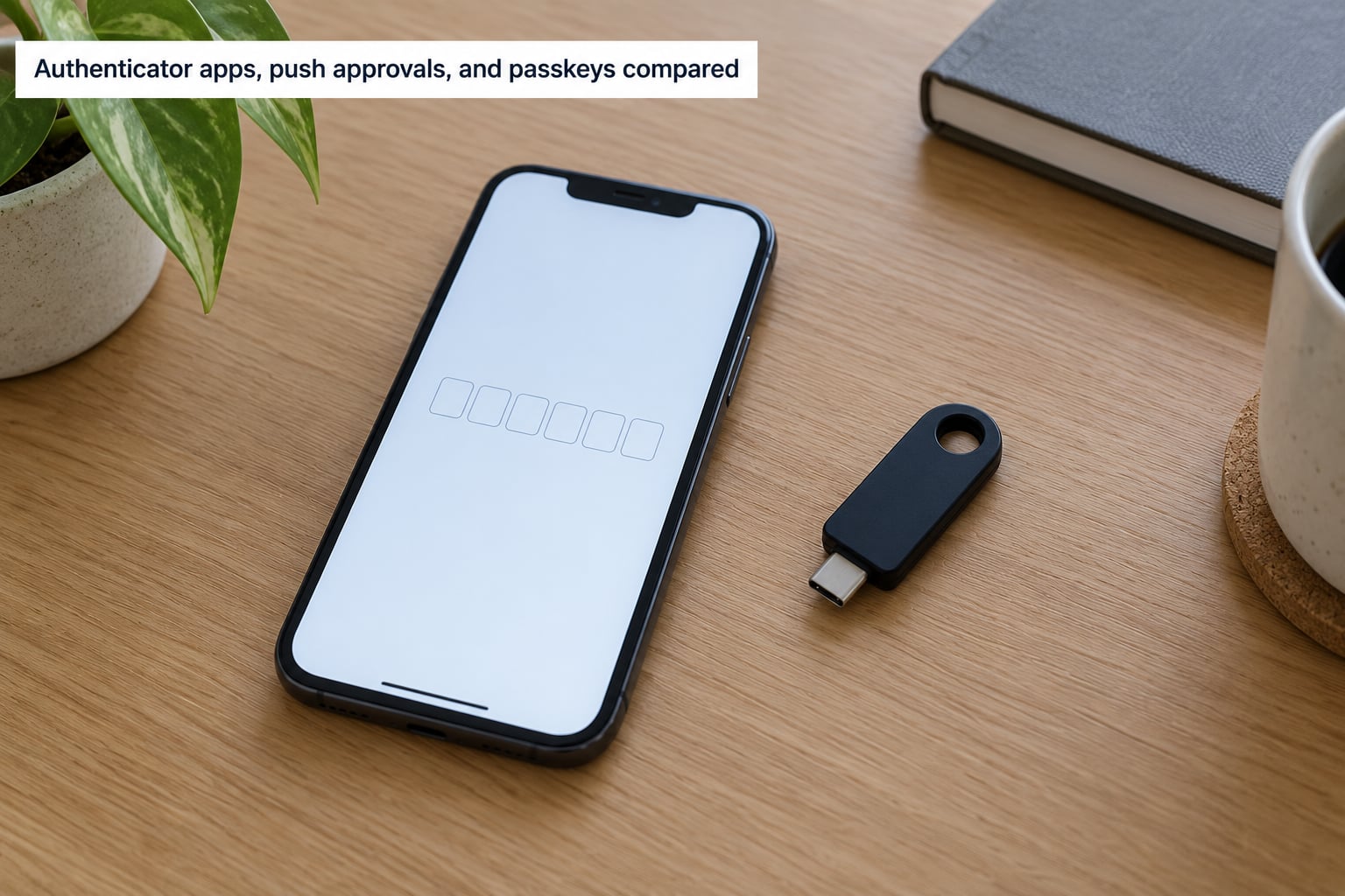 Authenticator apps, push approvals, and passkeys compared